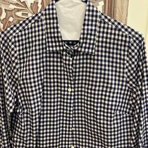 Thomas Mason J Crew gingham top